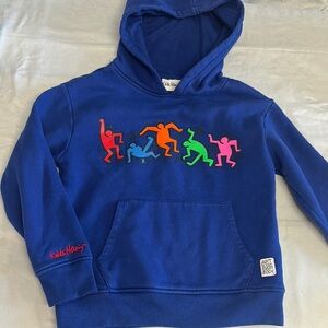 Keith Haring - Playful Blue Dinosaur Sweatshirt